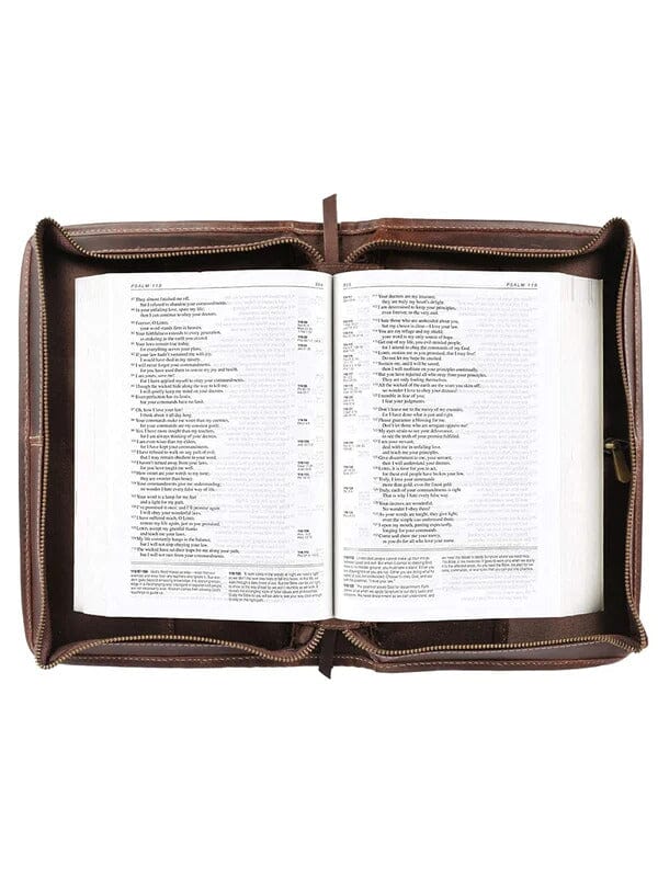 Klassische Bibel-Ledereinband – Choco