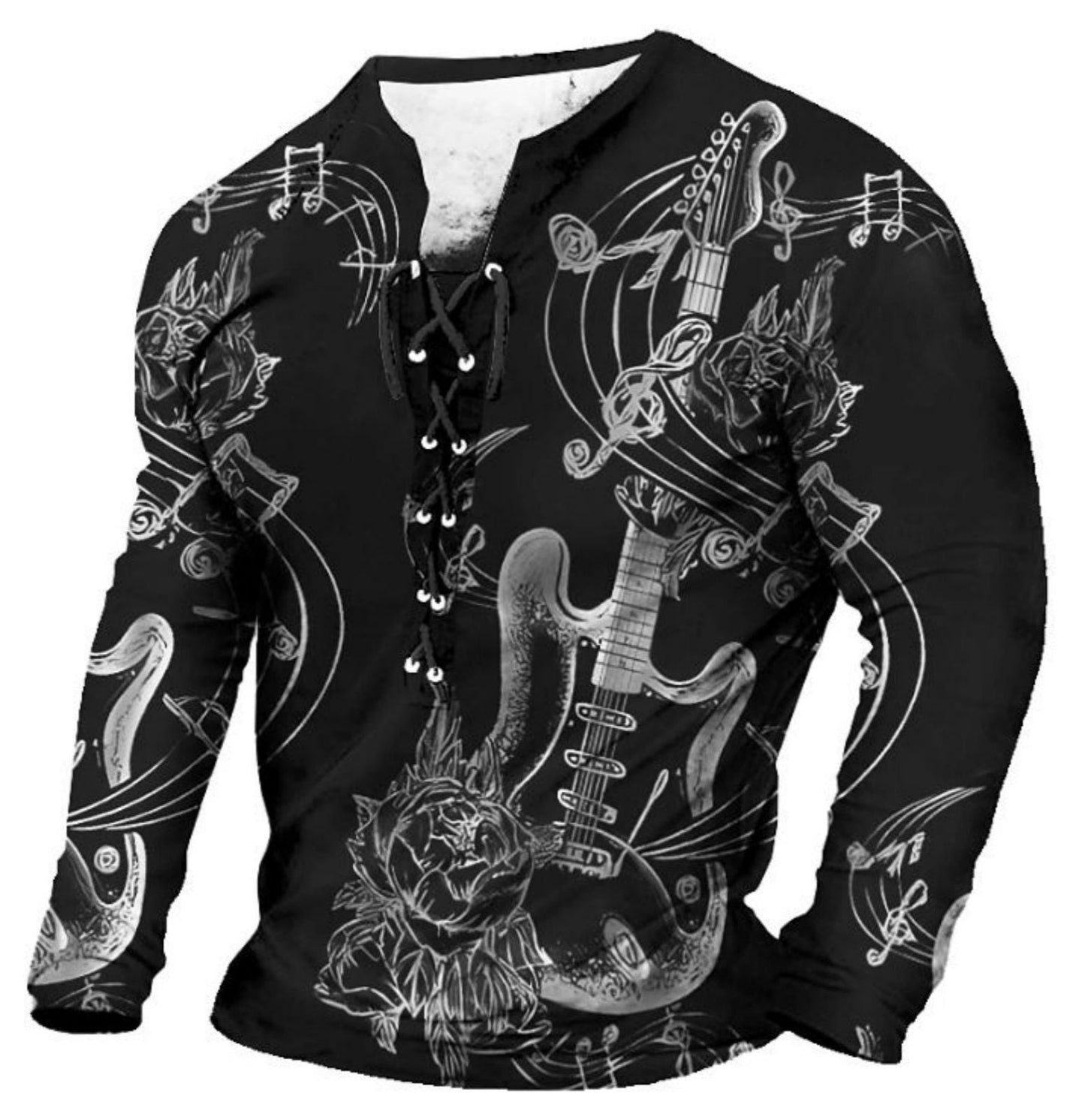 3D European American Sports Long Sleeve Shirt