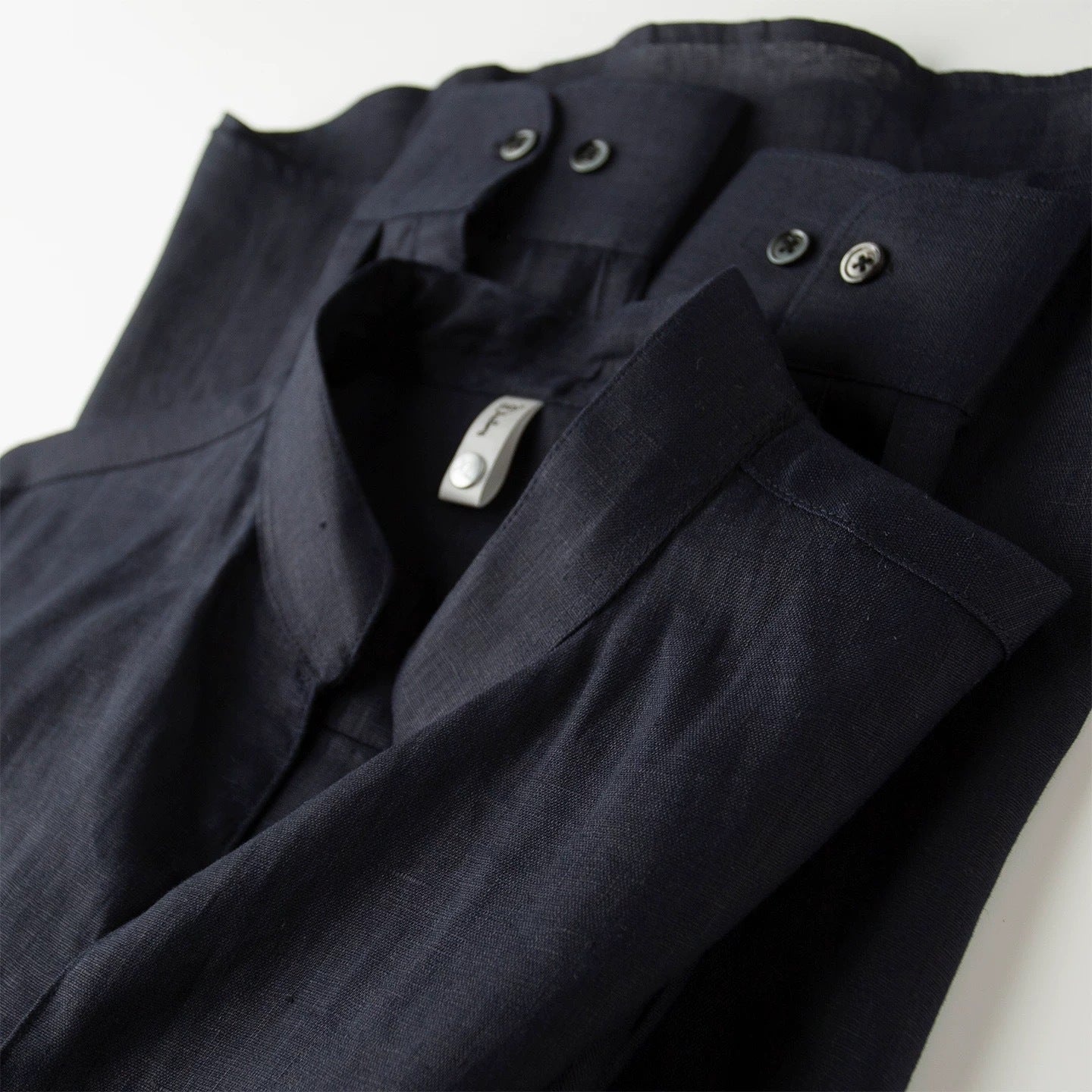 Mens Loose-fit Trendy Versatile Solid-color Casual Shirt