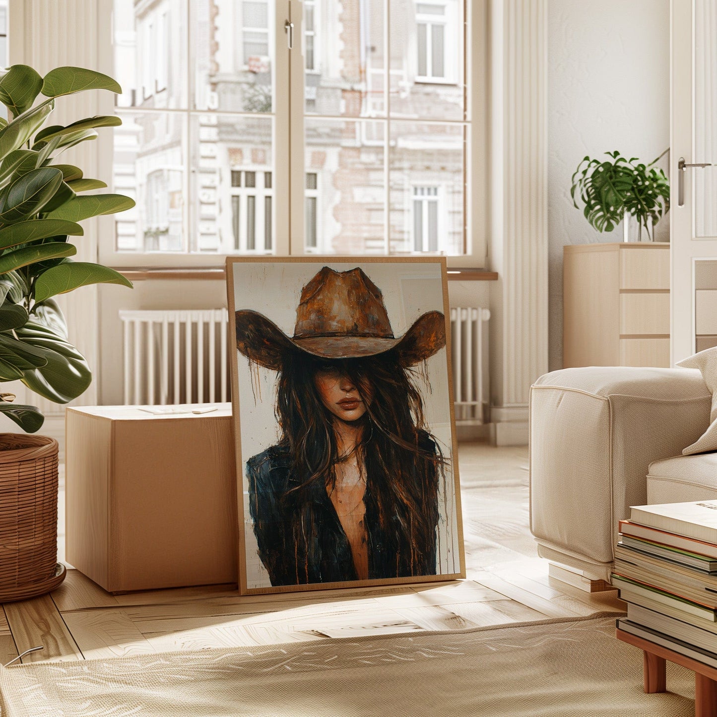 Whiskey Dust – Kühner Western-Cowgirl-Druck
