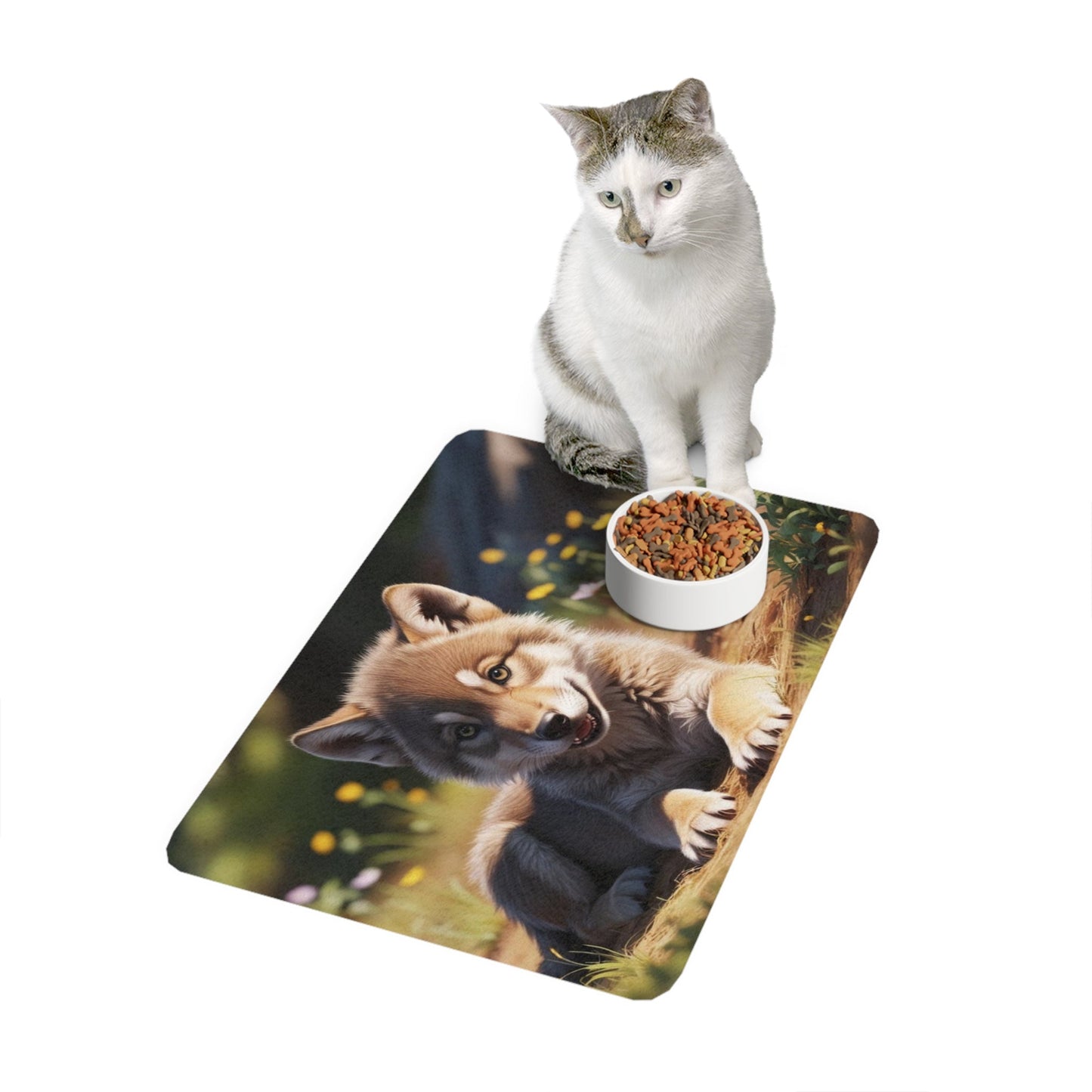 Tapis antidérapant pour animaux de compagnie – Tapis d'alimentation étanche pour chiens