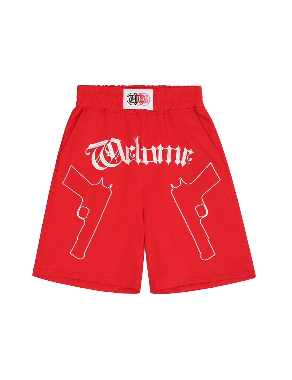 Short brodé deux pistolets