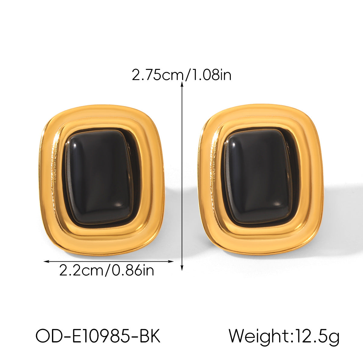 Vintage Personalized Non-fading Titanium Steel Earrings For Women