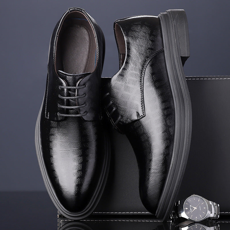 New Mens Pointed-toe Business Leather Shoes