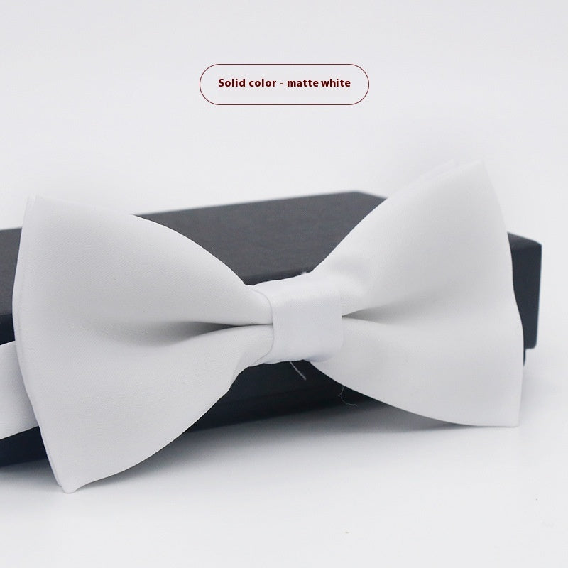 Men's Solid Color Formal Wear Wedding Business Casual Groom Groomsman Bow Tie