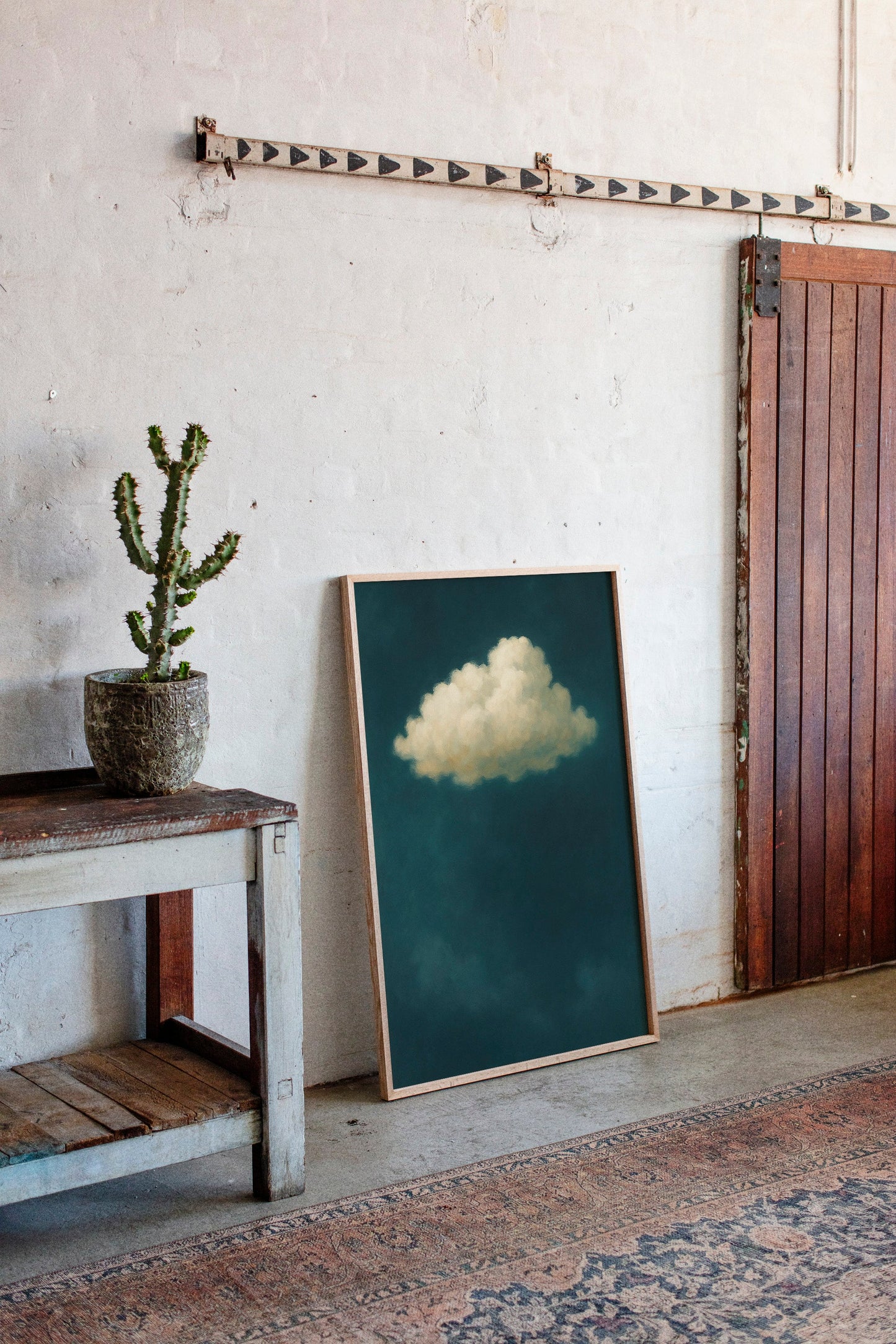 Lonely Cloud in Emerald Silence