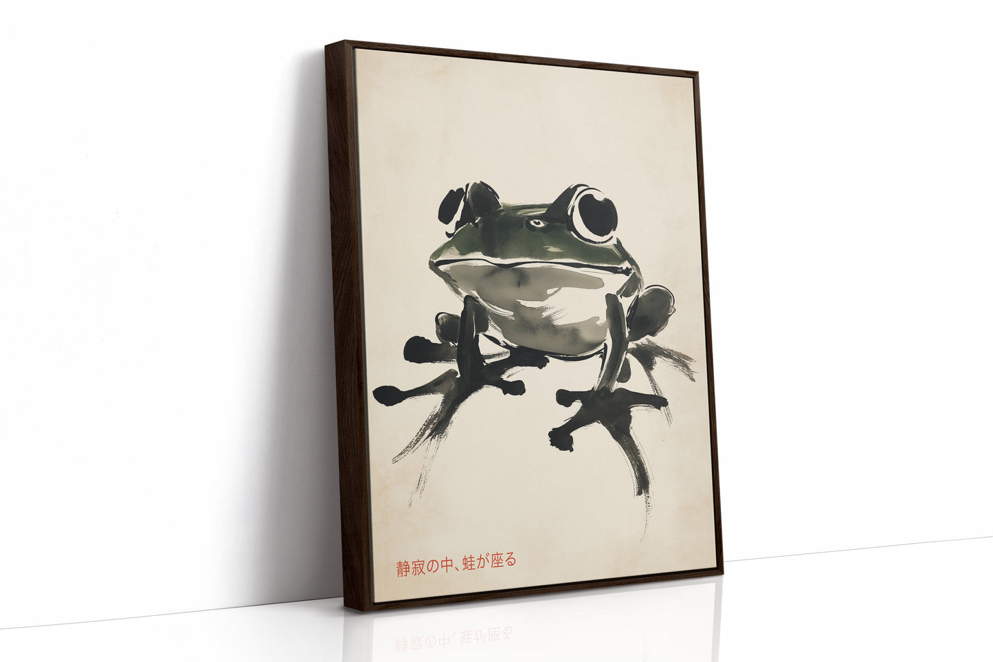 Zen-Frosch in Stille