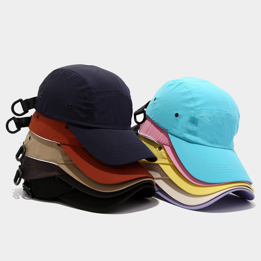 Quick-drying Baseball Cap Korean Style Simple Plain Dome Peaked Cap