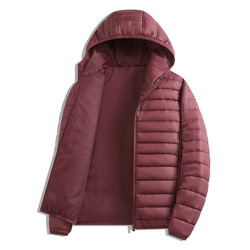 AutumnWinter Warm Hooded Loose-fit Windproof Sporty Casual Ribbed Top