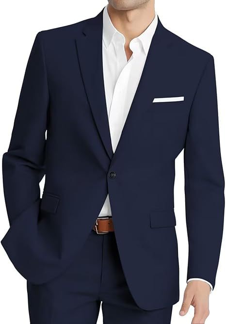Mens Korean-style Slim-fit Two-piece Suit
