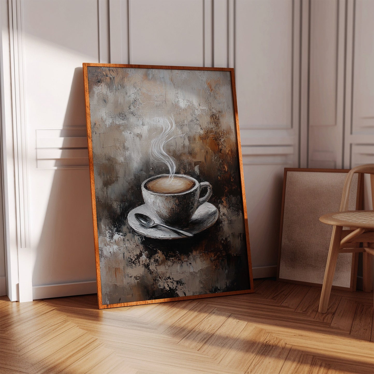 Braises dans une tasse tranquille