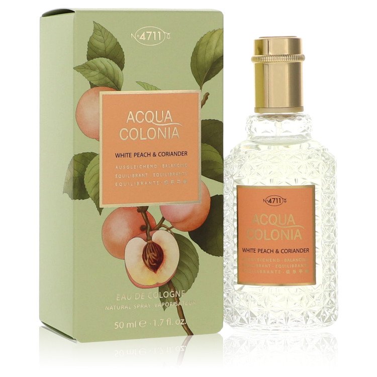 4711 Acqua Colonia White Peach & Coriander par 4711 Eau de Cologne Spray (Unisexe) 1.7 oz pour Femme