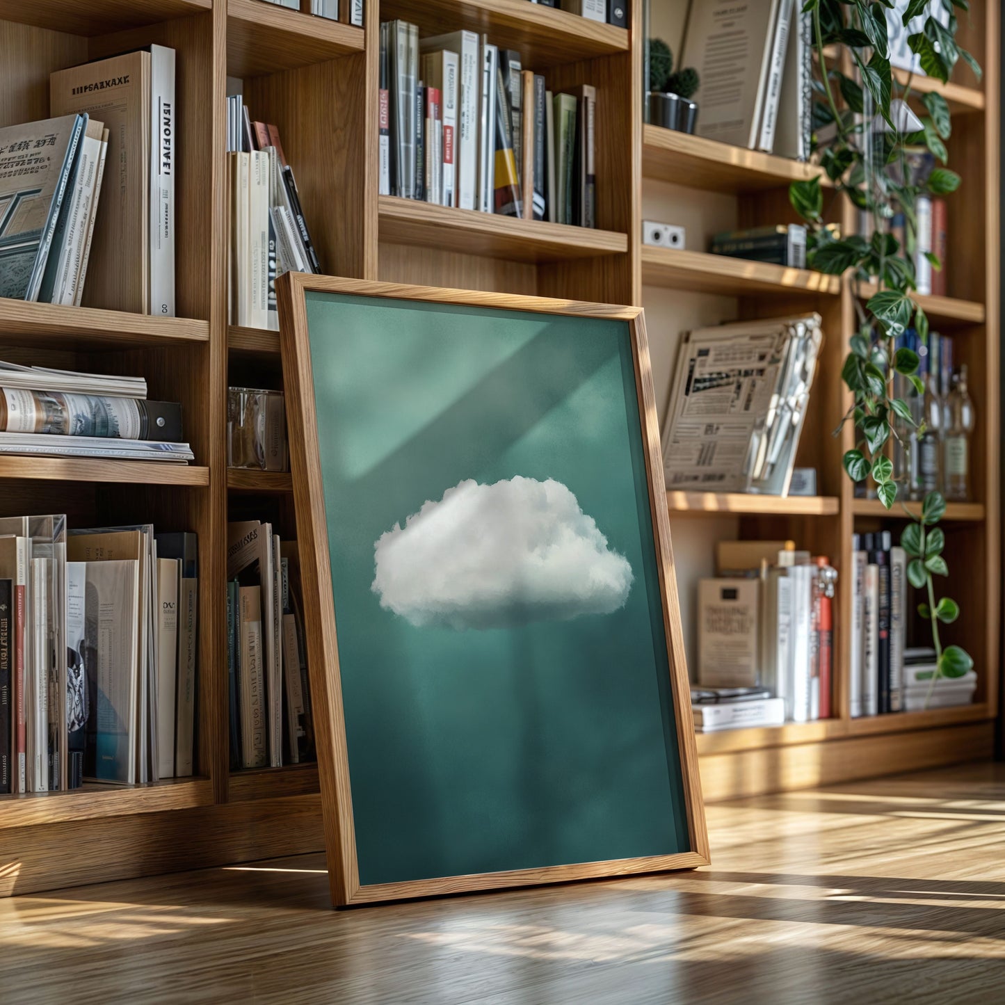 Nuage doux sur ciel écume de mer