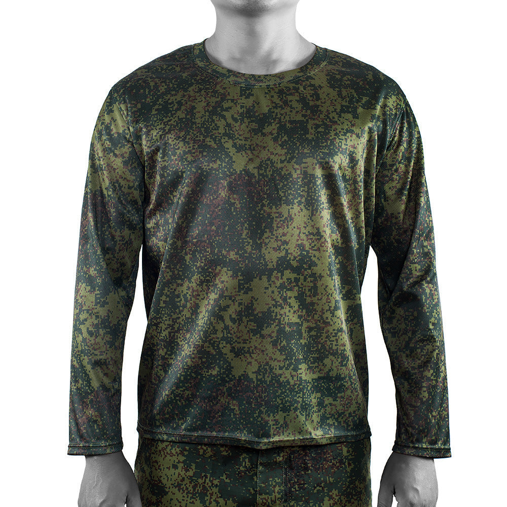 Short-sleeve Quick-dry Camouflage T-shirt For Outdoor Sports Training
