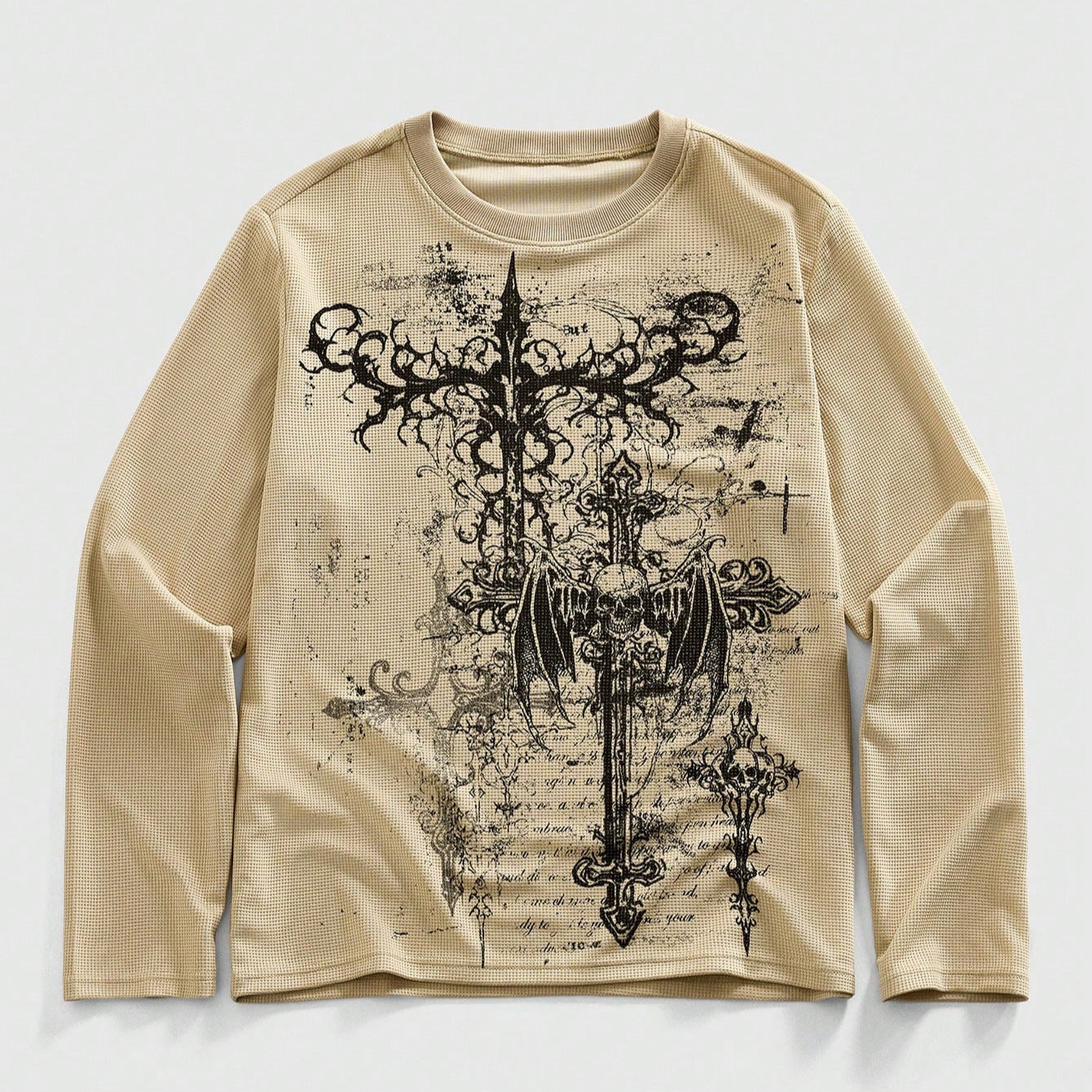 Letter Skull Print Personalized Casual Top