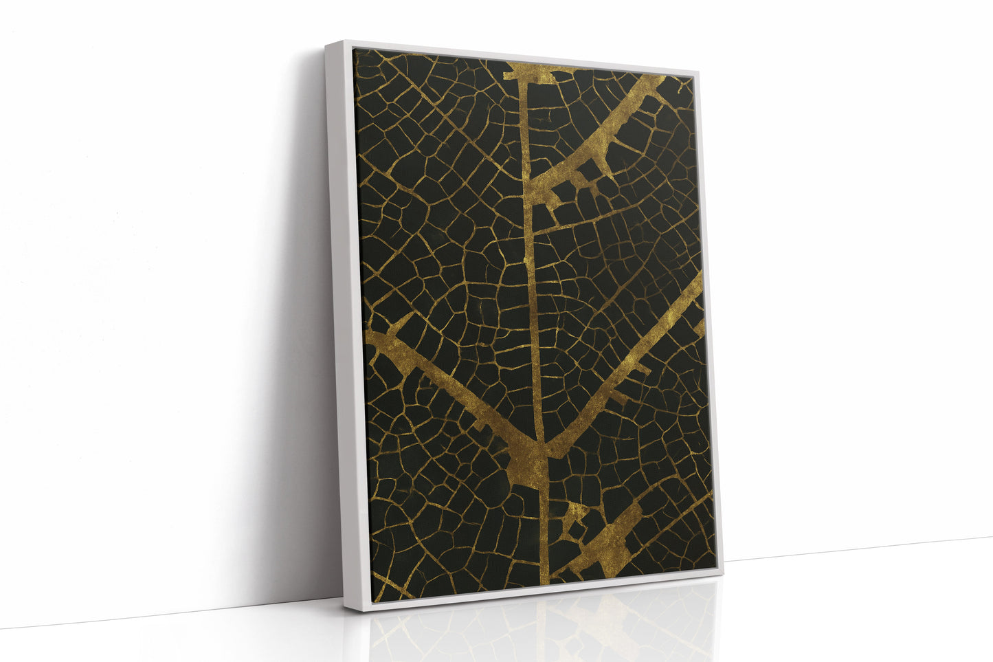 Gilded Leaf Veins