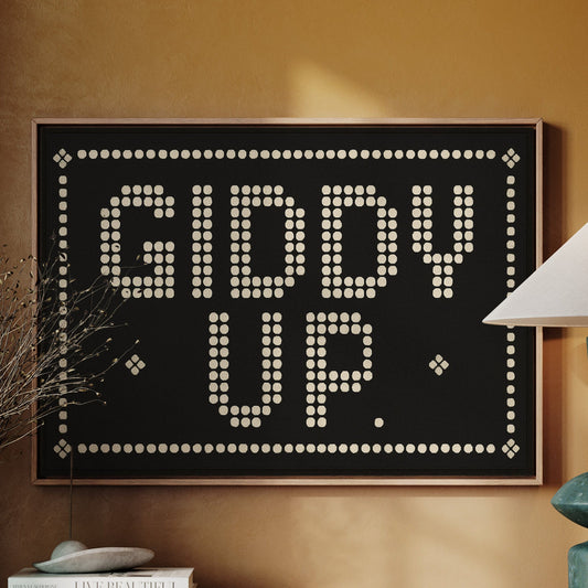 Typographie western Giddy Up