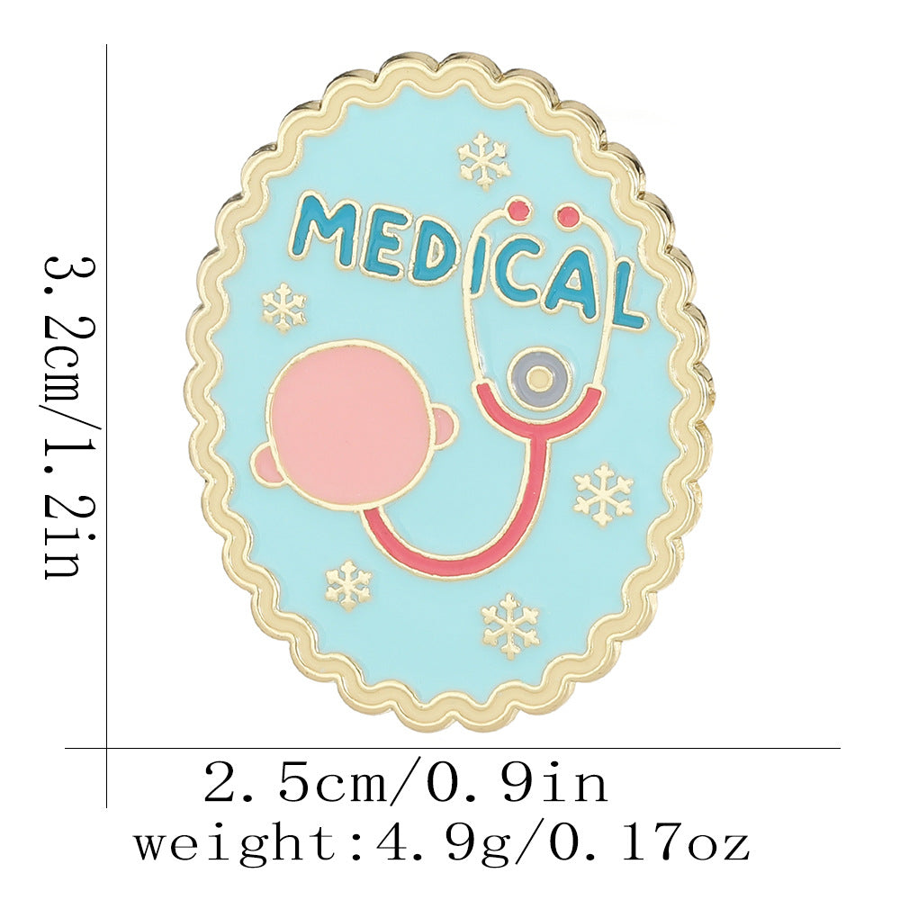 Creative Cartoon Medical Angel Brooch