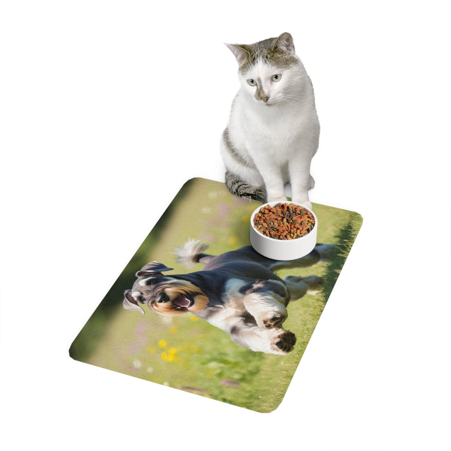 Tapis antidérapant pour animaux de compagnie – Tapis d'alimentation étanche pour chiens