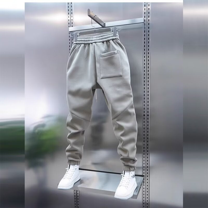 Shangbao Trendy Mens Spring Solid-Color Casual Sweatpants