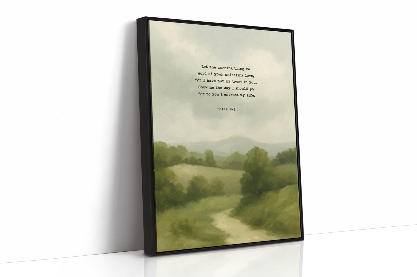 Morning Trust Psalm 143:8 Landscape Print