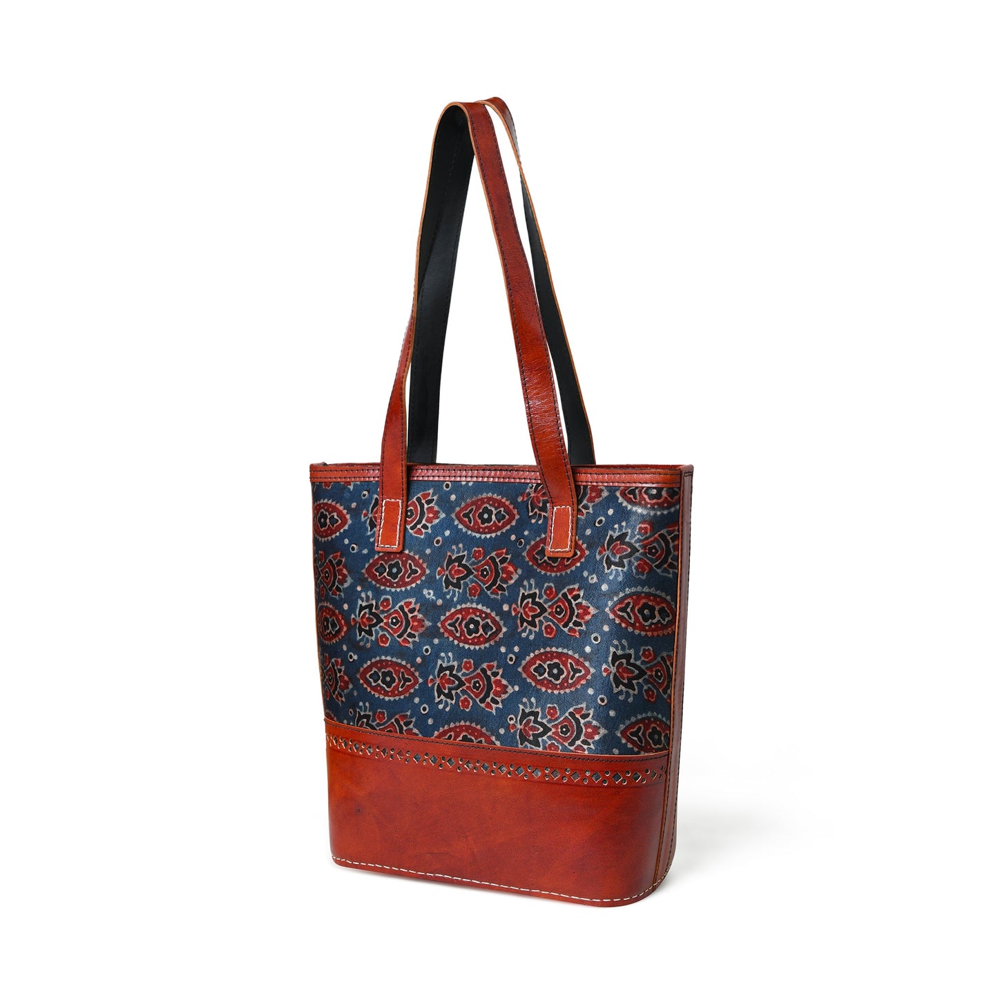 Neela Ajrakh Ledertasche