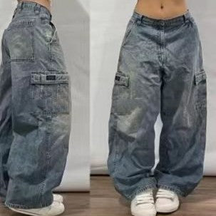 Loose Casual Straight-leg Wide-leg Pants For Women