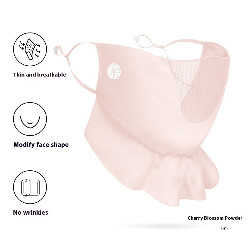 Women's Outdoor Driving Cycling UV-proof Chiffon Sunscreen Mask