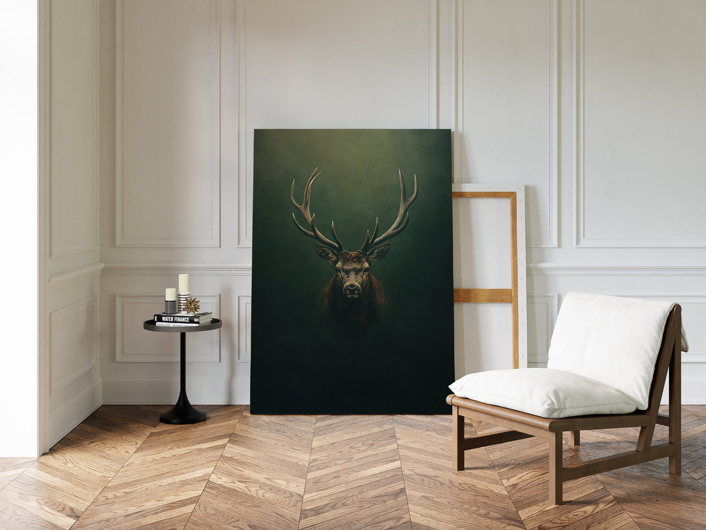 Crowned Stag in Forest Shadows