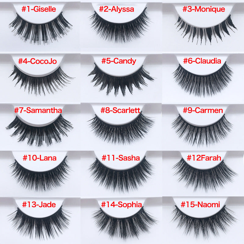 3D mink hair false eyelashes