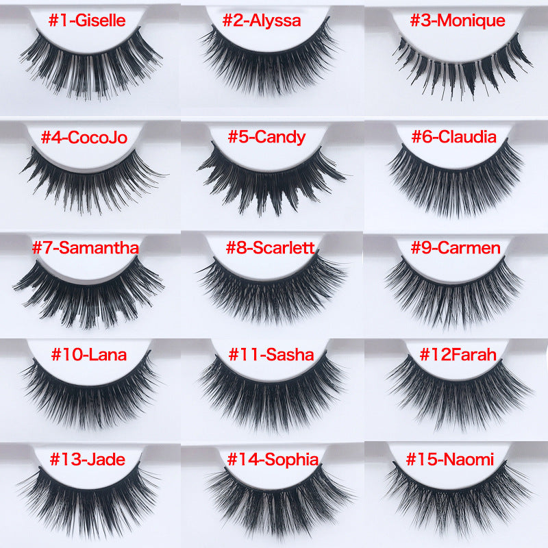 3D mink hair false eyelashes