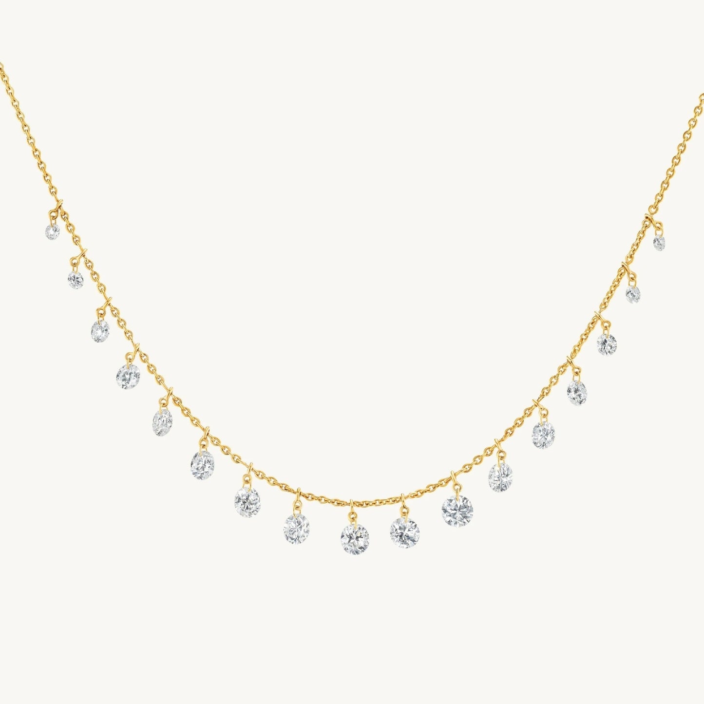 Gradient Water Drop Rhinestone Necklace Set For Women