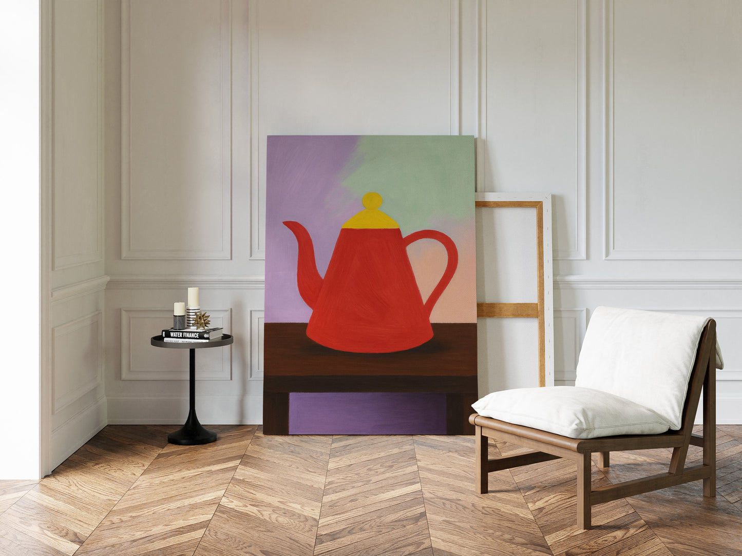 Nature morte à la théière rouge