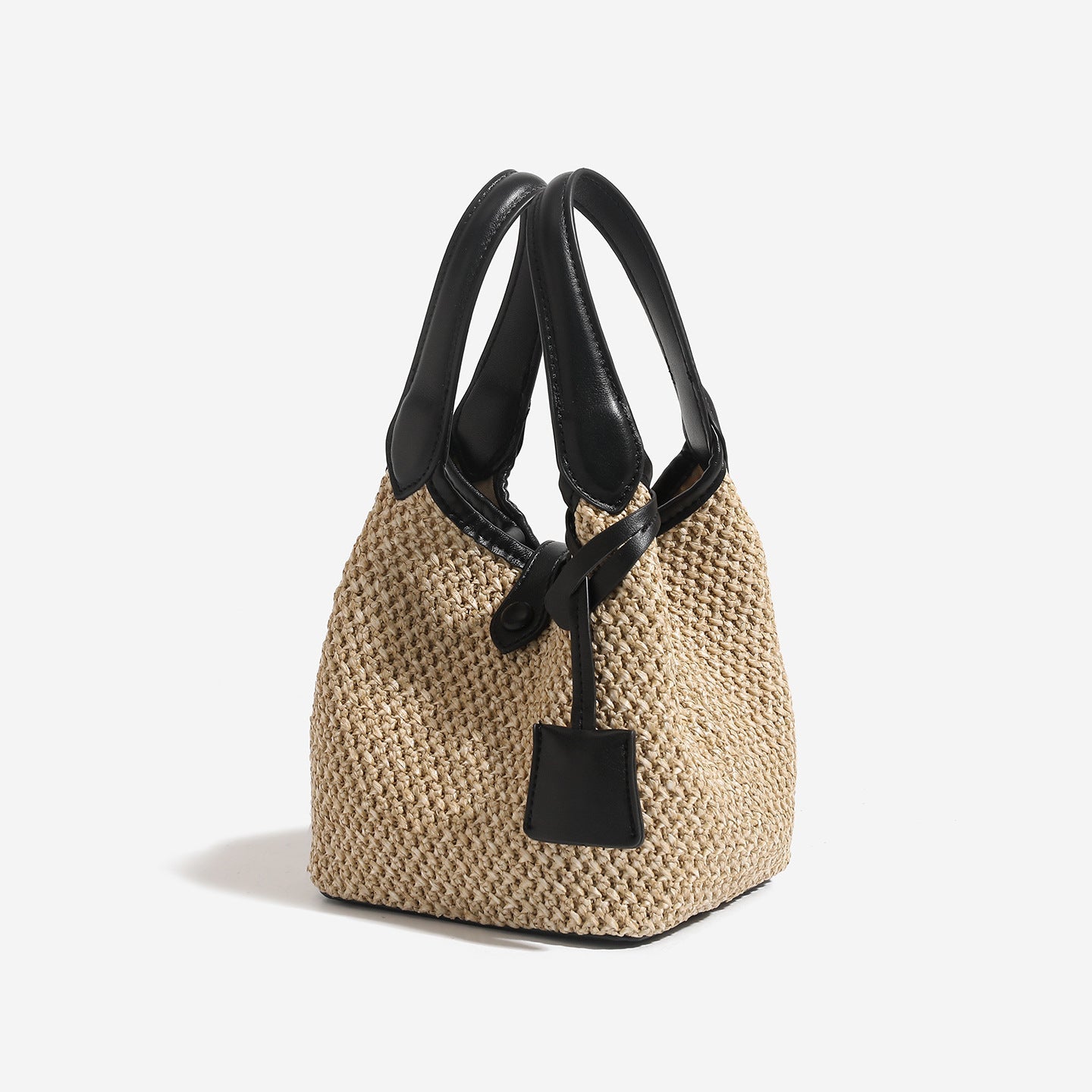 Korean-style Niche-design Straw Tote Bucket Bag