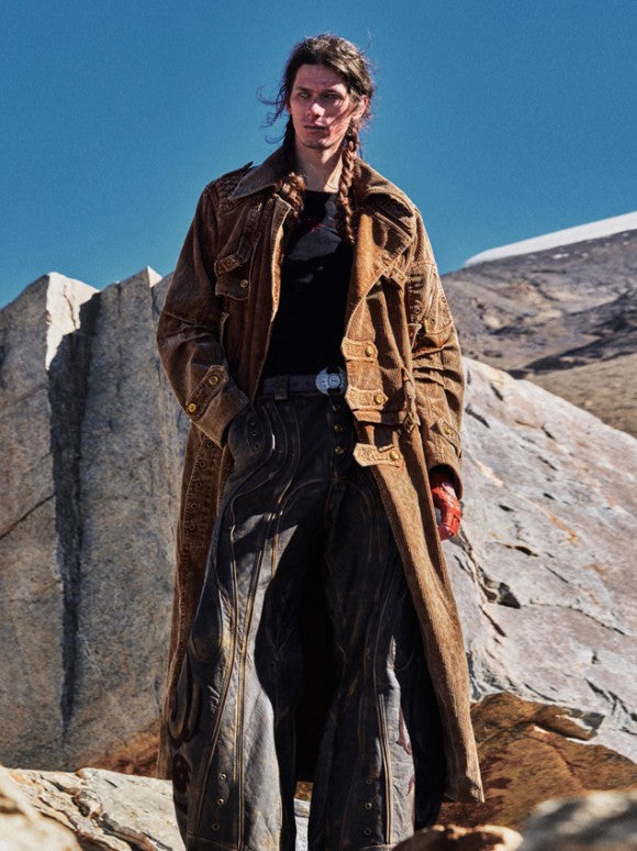 Detachable Corduroy Multi-style Jacket Trench Coat