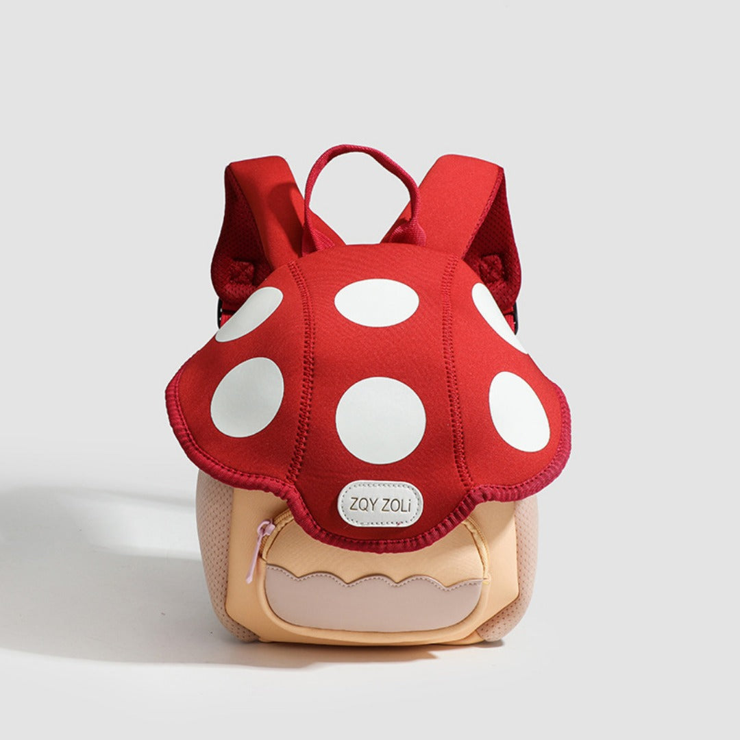 Adorable Toddler Purse – Cute Mushroom Design Bag for Children, Lightweight Travel Backpack, 3D Kindergarten Style