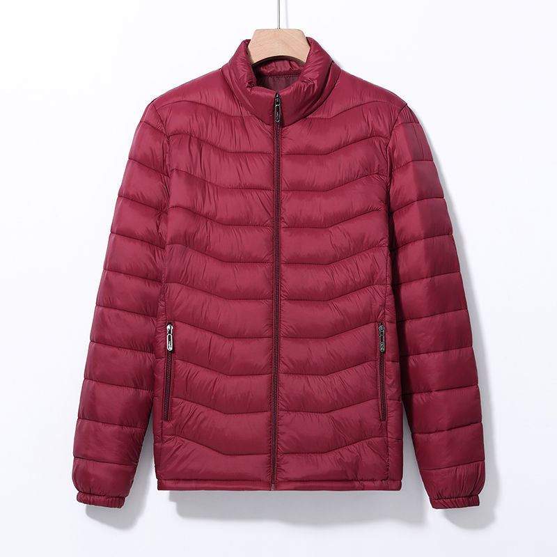 Men's Casual Cotton Jacket With A Stand-up Collar