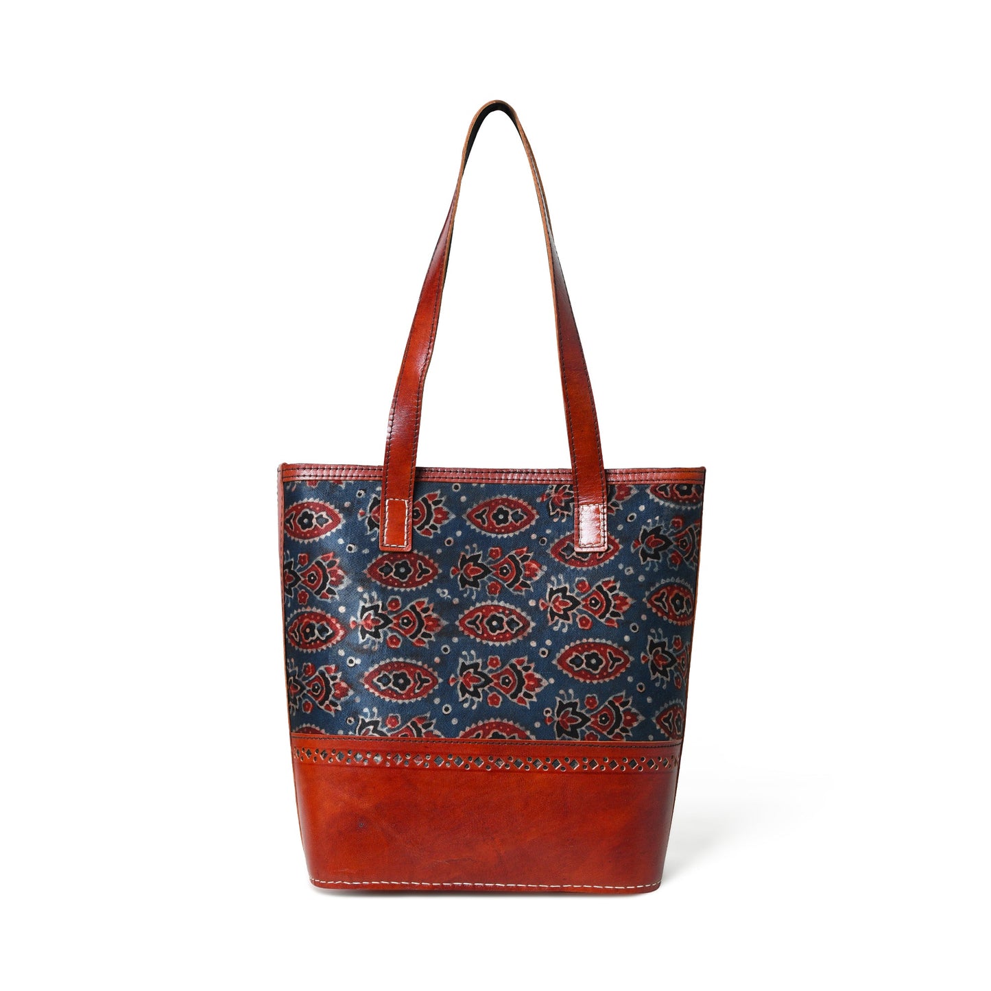 Neela Ajrakh Ledertasche