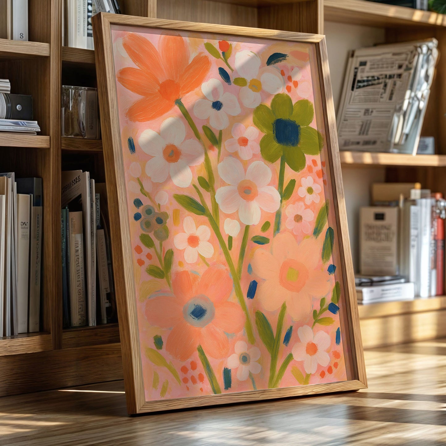 Jardin de fards en pleine floraison