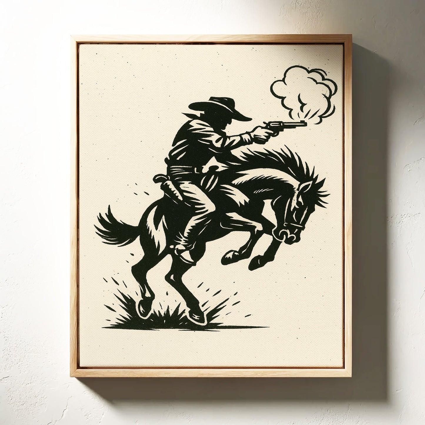 Fusillade de cow-boys dans la poussière