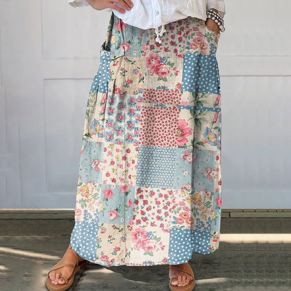 Casual Retro Floral Vacation Dress With A Sophisticated Work-appropriate Vibe