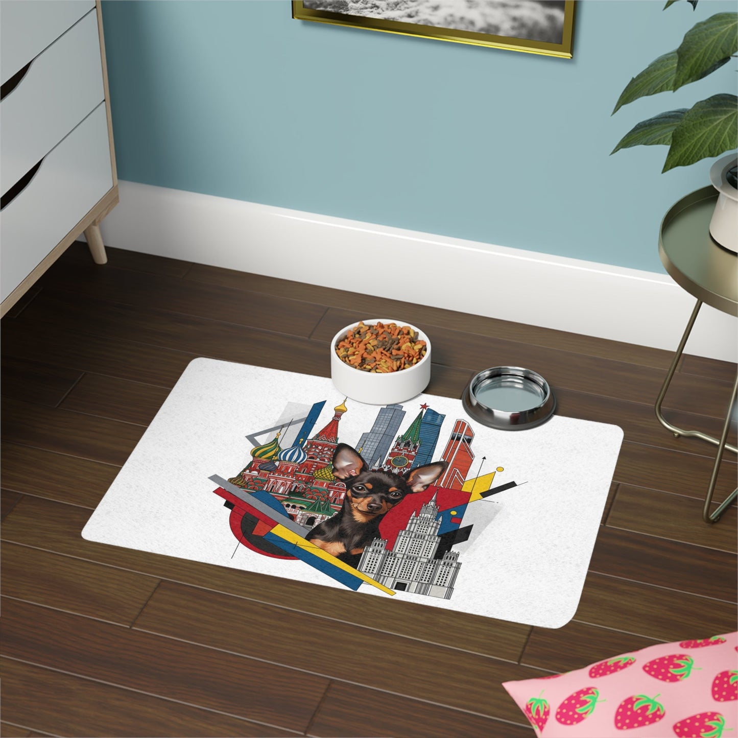 Tapis antidérapant pour animaux de compagnie – Tapis d'alimentation étanche pour chiens