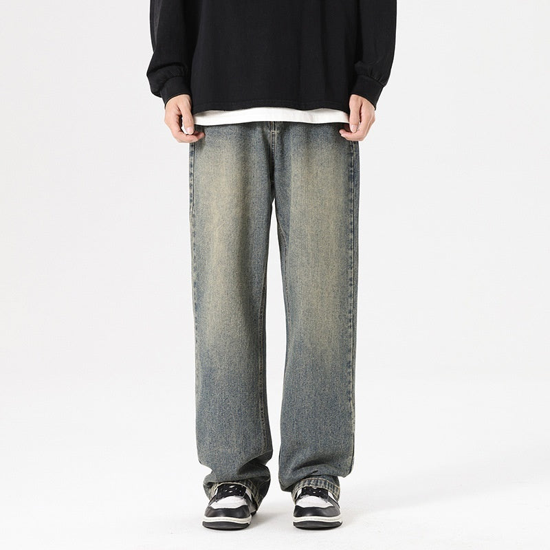 Mens Trendy Straight-leg Loose-fit Fashion Workwear