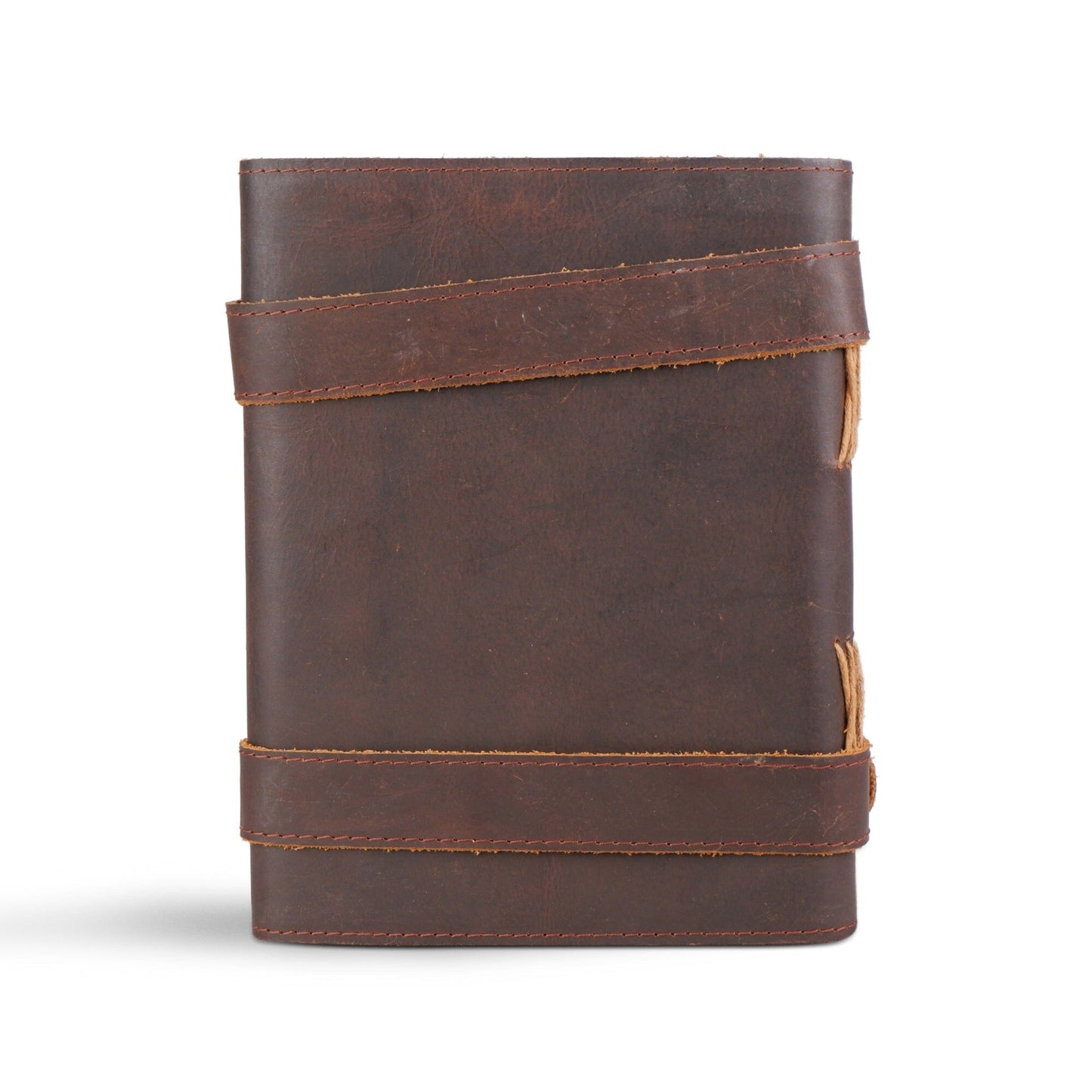 Vintage Dunkelbraunes Lederjournal