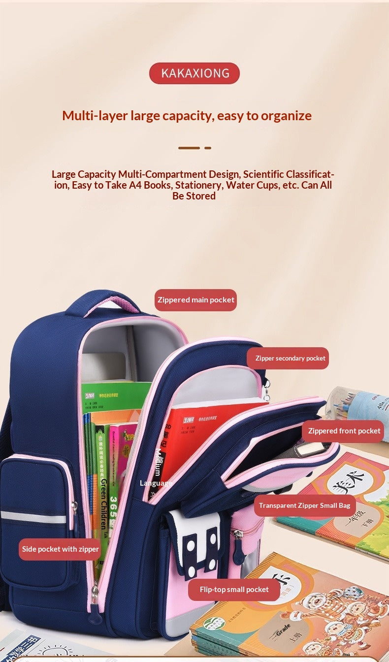Capybara Backpack For Primary School Students Lightweight School Backpack