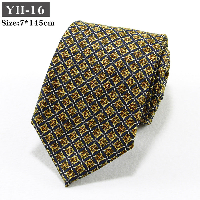 Korean-style Retro Hong Kong style Floral Casual Tie