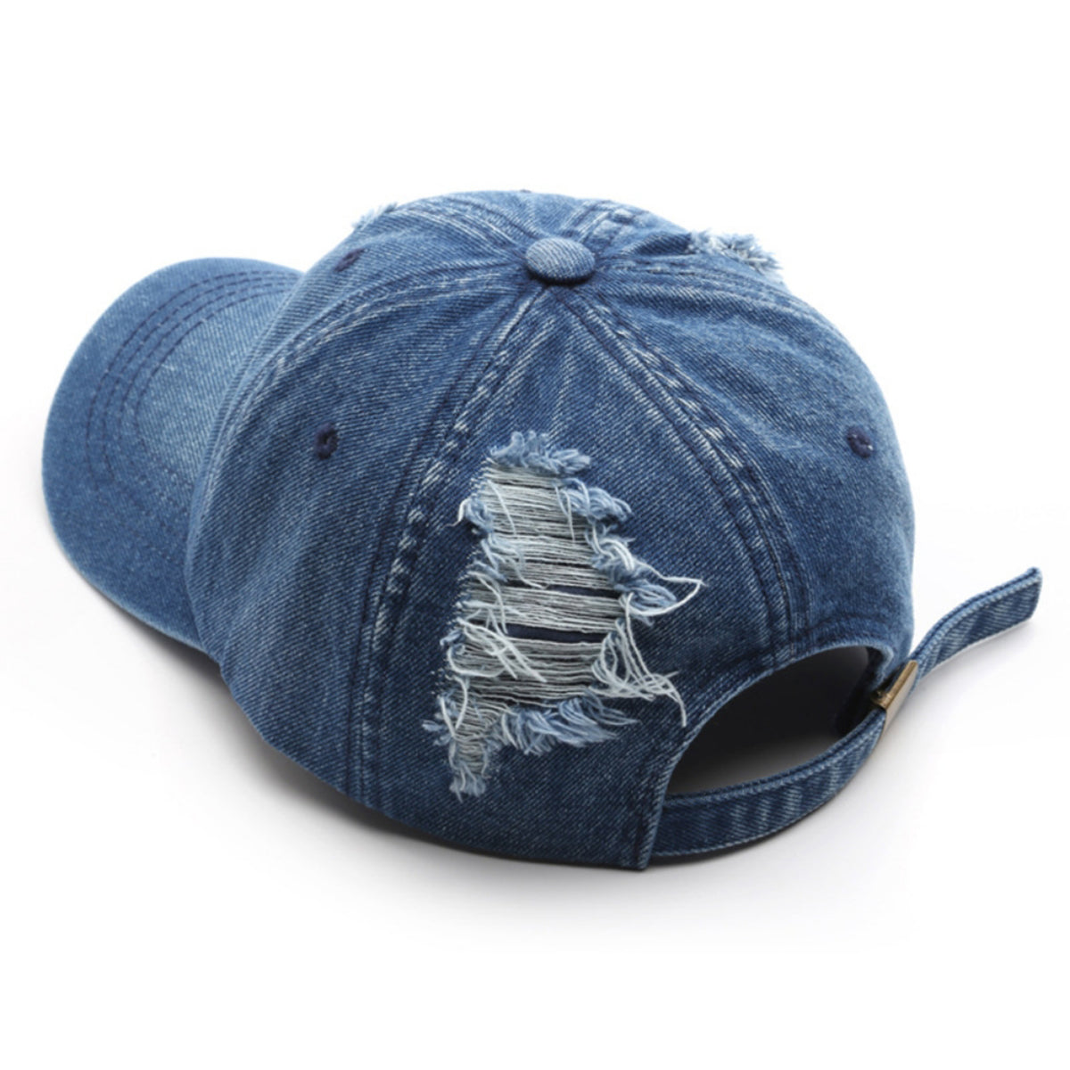 Men's And Women's Washed-out Holey Fashion Trend Baseball Caps Suitable For Outdoor And Street Hipsters To Wear Out. Retro And Unique Hats.