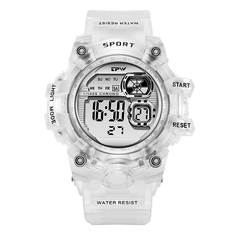 In Stock LED Electronic Waterproof Watch for Ladies