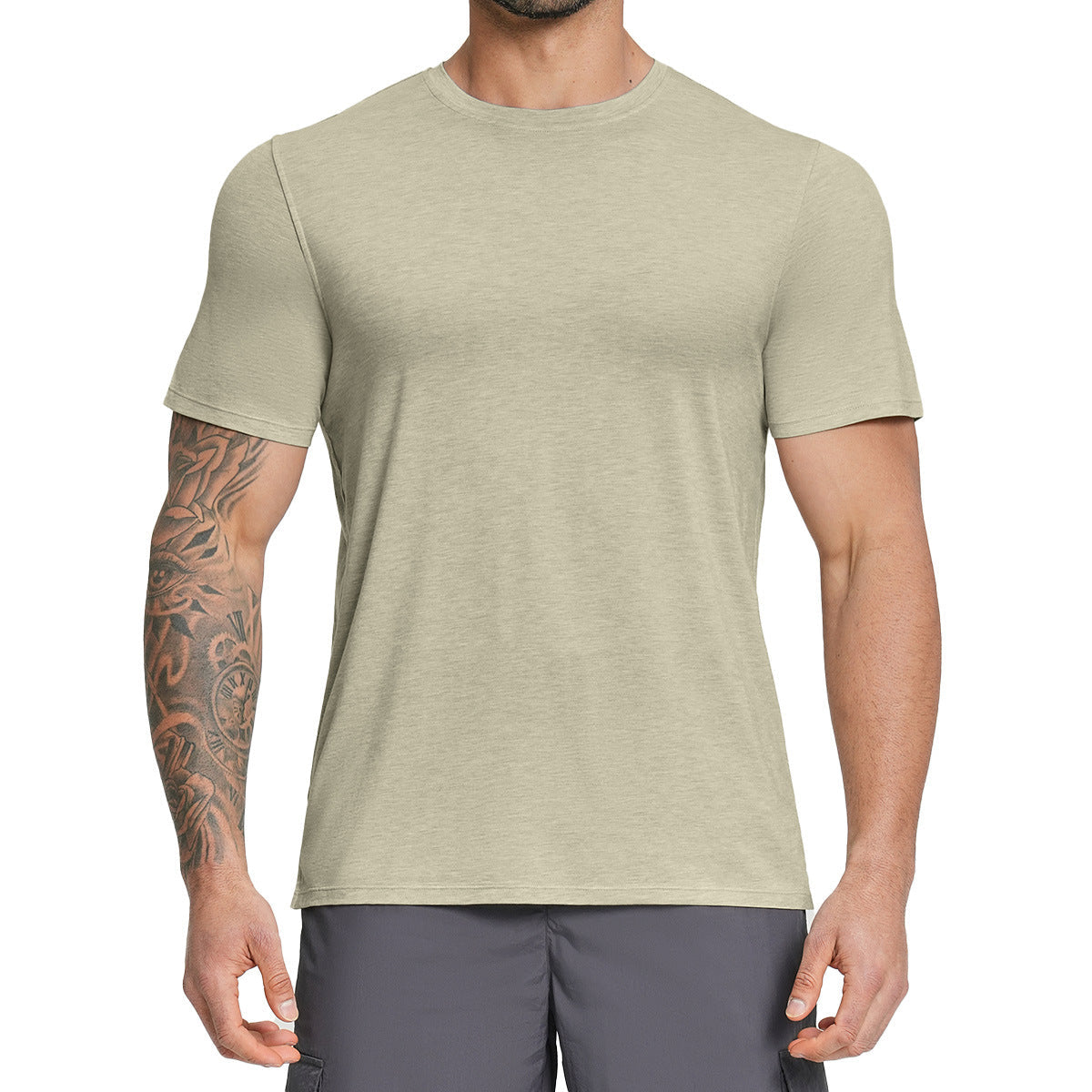 Mens Breathable Sports Outdoor Short-sleeve Shirt