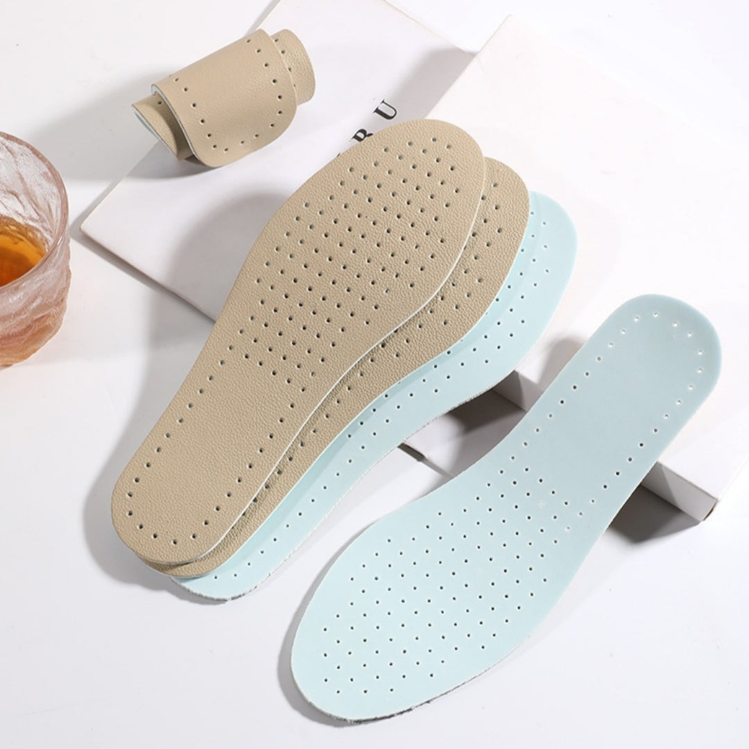 High-elastic Odor-resistant Leather Summer Thin Insoles